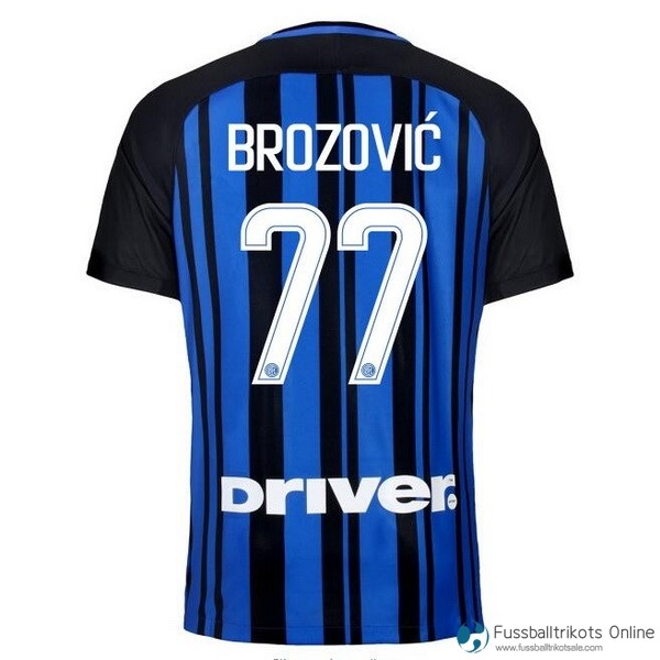 Inter Milan Trikot Heim Brozovic 2017-18 Fussballtrikots Günstig